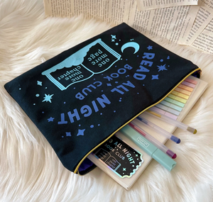 Read All Night Zipper Bag