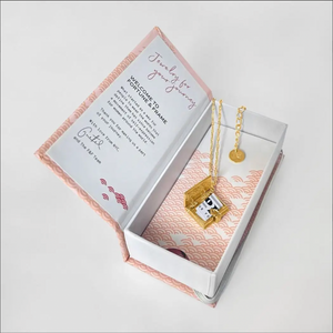 Stardust Book Locket (Aquamarine)