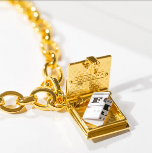 Book Charm Bracelet (Black)