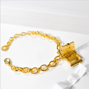 Book Charm Bracelet (Mother of Pearl)