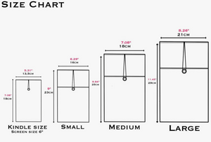 Daisy Book Sleeve with Pocket and Button Closure