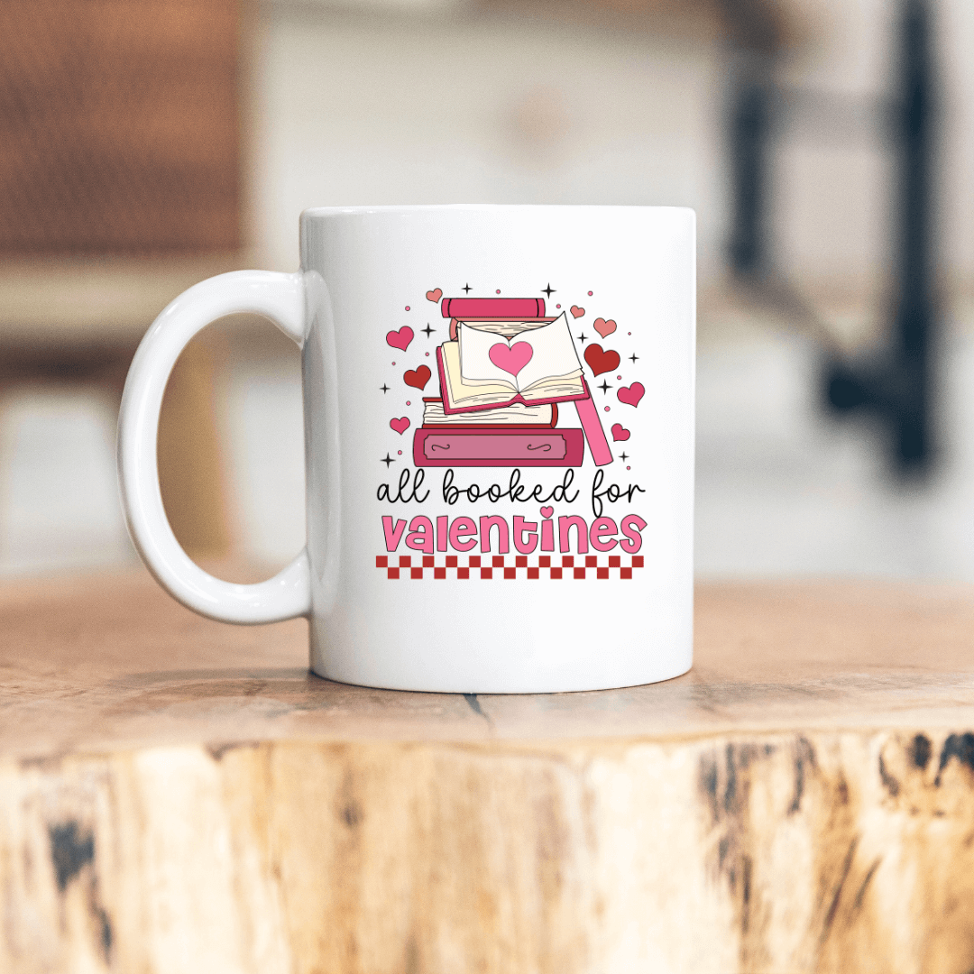 All Booked for Valentine&#39;s Mug