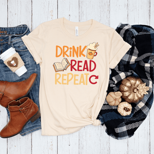 Drink Read Repeat Unisex t-shirt