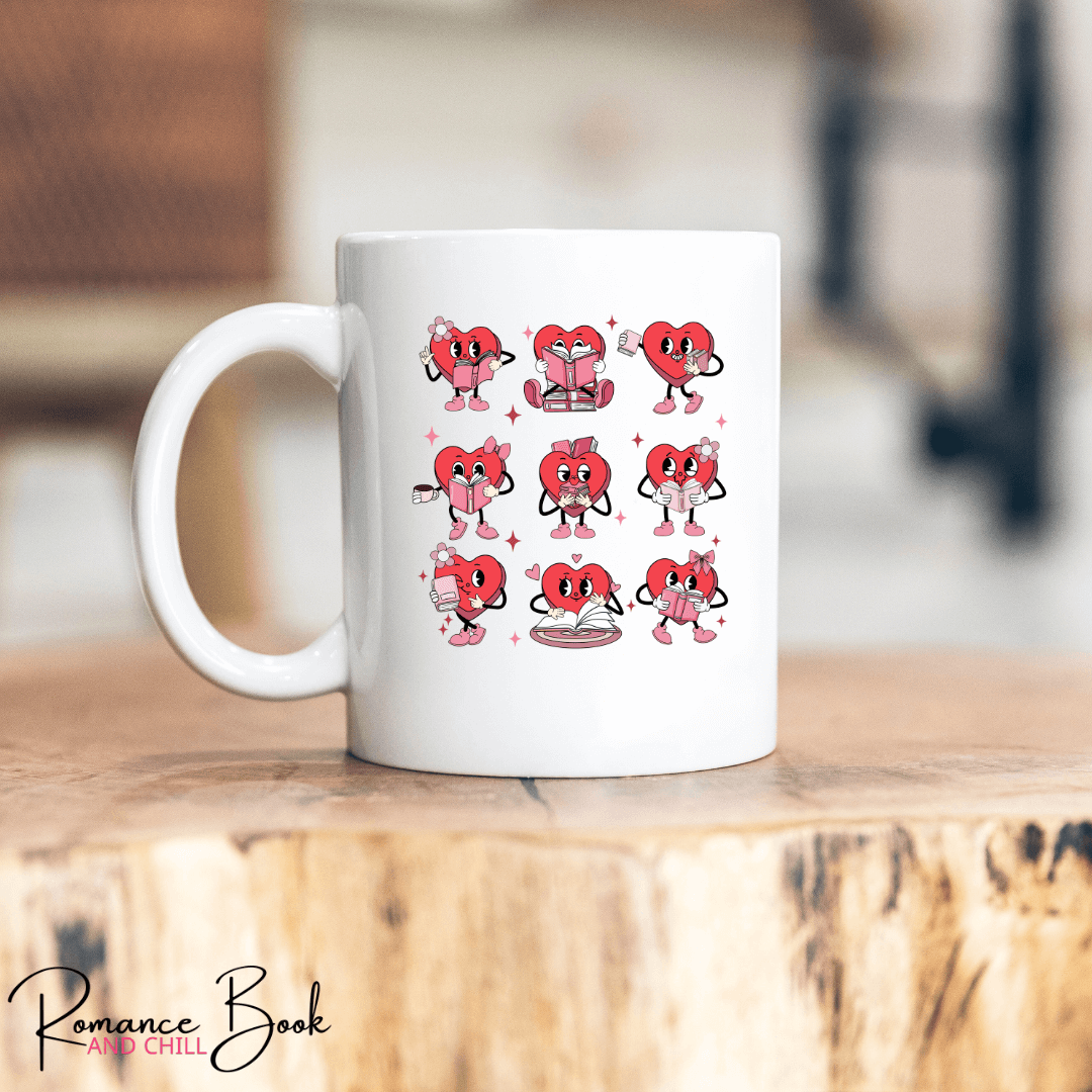 Book Lover Valentine Mugs