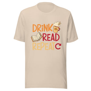 Drink Read Repeat Unisex t-shirt