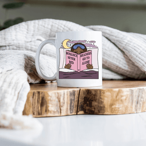 Romance Readers Never Go to Bed Alone Mug