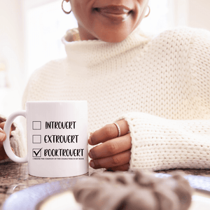 Introvert Extrovert Booktrovert Mug