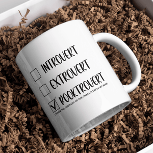 Introvert Extrovert Booktrovert Mug