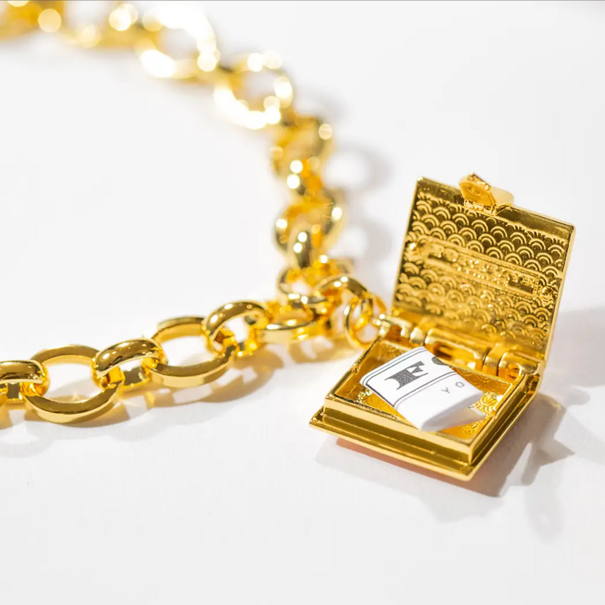 Book Charm Bracelet (Magenta)